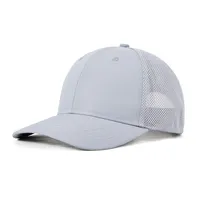 Gorra Trucker Blanca, Gorra de Béisbol Transpirable con Malla Trasera, Gorra Estructurada de 6 Paneles para Bordado Personalizado, Venta al por Mayor para Hombres y Mujeres