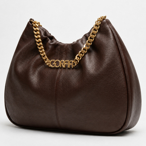 Bolso de Hombro de PU Texturizado con Diseño de Cadena, Estilo Nuevo de Diseñador, Personalizable con Marca Propia, Aspecto de Cuero Suave - Product Image 3
