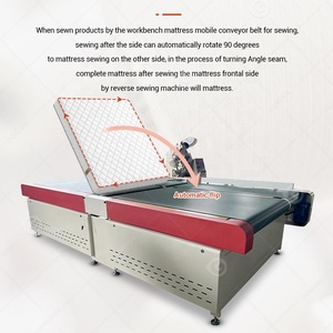 Almohadilla automática para escritorio de cama, máquina de <span class=keywords><strong>fax</strong></span> con sellado de puntada de borde, cadena de costura, Colchones, colchón enrollable - Product Image 5