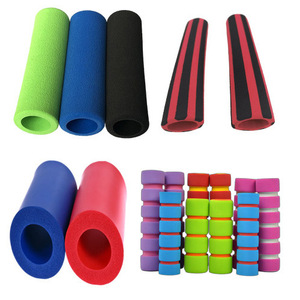 Empuñaduras para manillar de bicicleta, diámetro interior de 22,2mm, tubo de espuma antideslizante de dos tonos, negro y rojo, para bicicletas de carretera - Product Image 1