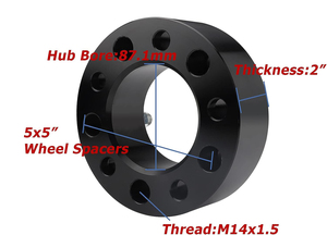 Cheap Price 87.1mm Hub Bore with 14x1.5 <strong>Studs</strong> Black <strong>Wheel</strong> <strong>Spacers</strong> - Product Image 4