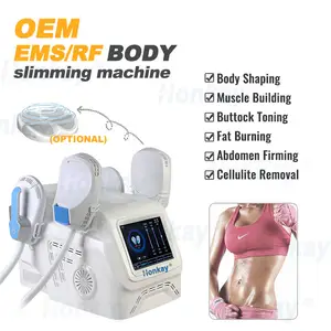 Salon kullanımı ev kullanımı 4 kolları taşınabilir kilo kaybı yağ azaltma elektronik Ems vücut makinesi