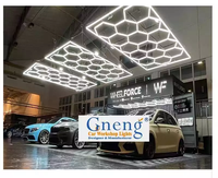 Meilleures ventes de lampes LED hexagonales 2433mm * 4840mm Kit de lumières hexagonales à LED pour garage