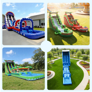 Tobogán Acuático Inflable Doble Personalizado y Económico para Niños con Soplador en Venta - Product Image 3