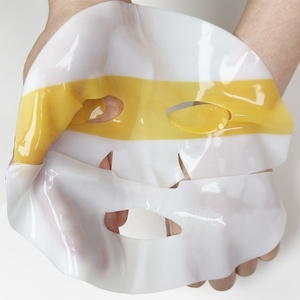Maschera in Gel PDRN Collagene e Vitamina C Bicolore per Trattamento Notturno, Maschera Viso Effetto Lifting e Illuminante con Centella - Product Image 1