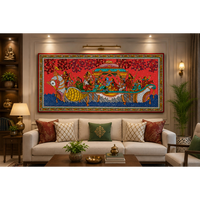 Nauka Vihar Pattachitra - Origine Orissa - Décoration suspendue pour salon intérieur