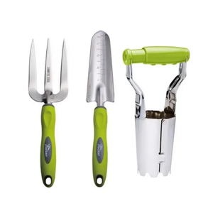 Kit d'outils de jardinage manuel léger avec lames en acier au carbone, poignée antidérapante, transplanteur pour ameublir le sol et le labourer - Product Image 3