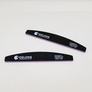 Wholesale 100/180 Personalized Print Logo Regular Sand <b>Paper</b> Emery Board Nail <b>File</b> - Product Image 1