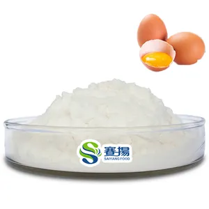 Polvo de enzima de lisozima de grado alimenticio Venta caliente CAS 9001-63-2 500000 U/G Polvo de lisozima de clara de huevo Disolver
