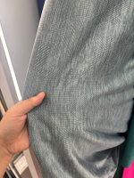 Tejido de punto de algodón peinado OEKO-TEX GRS, popelín, gris melange, 90GSM, 67 pulgadas, con entrega rápida para prendas de vestir