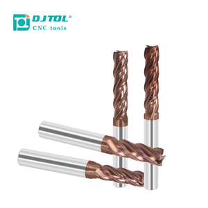 DJTOL DP Series Four-Flute <strong>End</strong> <strong>Mills</strong> for Steel Good <strong>Cutting</strong> Tools with OEM Customization Support - Product Image 1