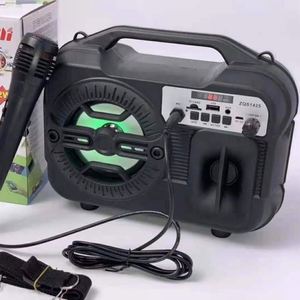 Altavoz Activo ZQS1425 de 4 Pulgadas, Altavoz Portátil de Karaoke con Luz LED Intermitente, Sistema de Sonido con Mochila - Product Image 1