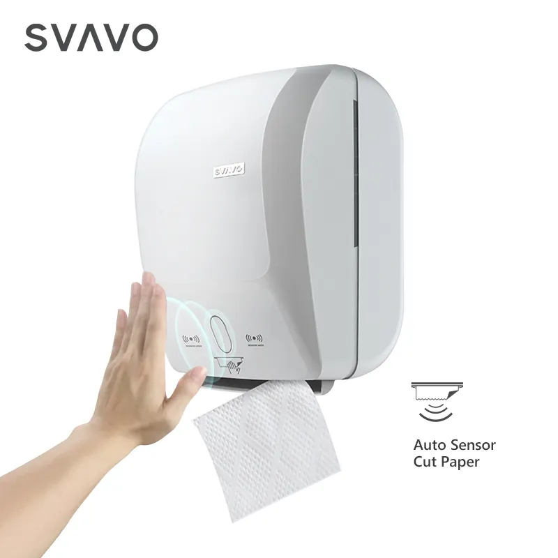 SVAVO nuovissimo ABS electronic Auto Cut smart mano rotolo asciugamano carta assorbente dispensere per Hotel ospedale