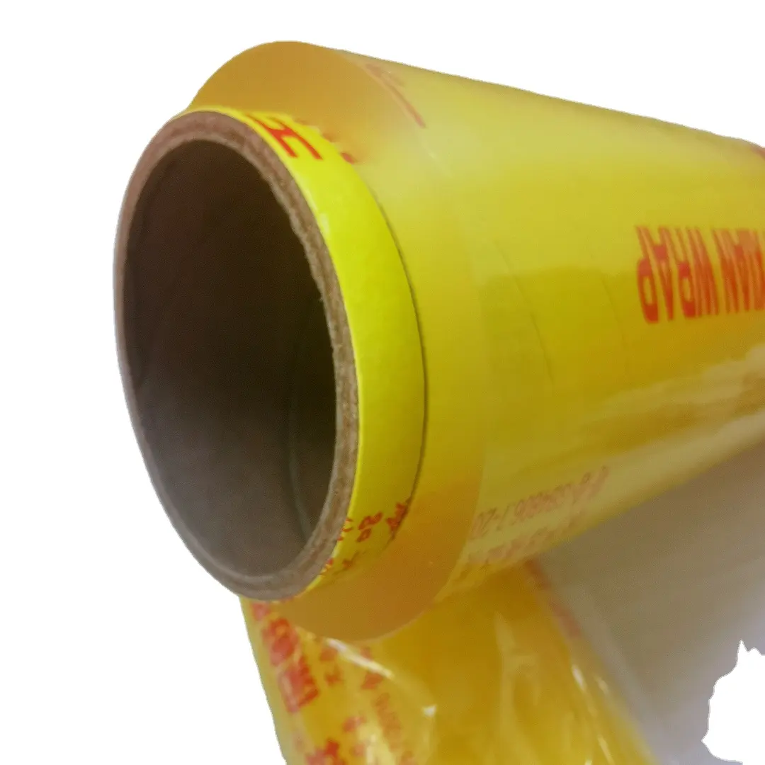 Wholesales High Quality 11 mic Transparent Food Wrap PVC Cling Film Roll Household and Commercial Use