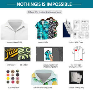 Chemise Hawaïenne d'Été Personnalisée Fiesta Aloha de Plage pour Hommes, Chemise Tropicale Décontractée - Product Image 5