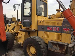 Chargeuse sur pneus d'occasion WA100 de haute qualité en bon état de seconde main de haute qualité de marque Komatsu à vendre - Product Image 4