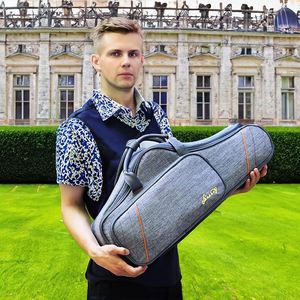 โรงงาน BSCI ขายส่งกระเป๋าสะพายข้างแบบสั่งทำพิเศษสำหรับใส่แซกโซโฟนอัลโตและเทเนอร์ สีดำ ทำจากผ้าอ๊อกซ์ฟอร์ด - Product Image 5