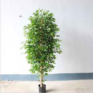 Trong Nhà Trang Trí Nhân Tạo <span class=keywords><strong>Banyan</strong></span> Cây <span class=keywords><strong>Bonsai</strong></span> Màu Xanh Lá Cây Nhựa Và Lụa Nhà Máy Với Tuyệt Vời Chủ Nghĩa Hiện Thực - Product Image 4