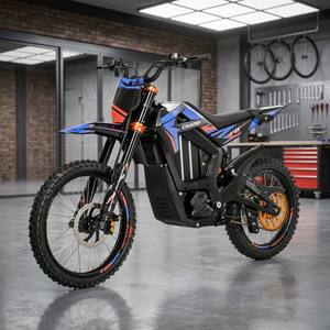 Moto électrique tout-terrain 12000W PMSM à transmission intermédiaire, 72V, 100 km/h, autonomie de 135 km, homologuée BERS CE DOT EEC COC - Product Image 2