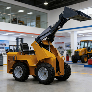 Mini-chargeuse sur chenilles diesel EPA, multifonctionnelle, à roues, haute efficacité, charge nominale 250 kg - Product Image 3