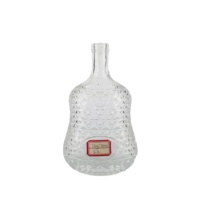 Carafe à whisky en cristal sans plomb de luxe avec bordure dorée, carafe à vin carrée en verre pour un cadeau de bar haut de gamme