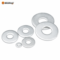 Zinc Plated Carbon Steel Flat Washers Plain Washers DIN 125 M3 M4 M5 M6 M8 M10 M12 M14 M16 M20 M24 Thickness 0.5mm-3.0mm Metric