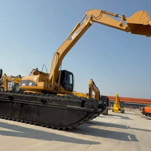Used CAT 320CL Amphibious Excavator 20 Ton Low Fuel Consumption for Water <b>Conservancy</b> Channel Dredging Soft Soil Works in Stock - Product Image 2