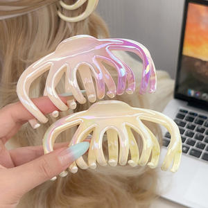 LRTOU Vente en gros d'accessoires de <span class=keywords><strong>cheveux</strong></span> pour femmes à la mode Pinces à <span class=keywords><strong>cheveux</strong></span> dégradées haut de gamme Griffe de <span class=keywords><strong>cheveux</strong></span> en plastique pour filles - Product Image 2