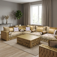 Canapé Marocain Sedari Jalsa Marocain Salon Marocain Luxe Ensemble Canapé en U Ensemble Canapé en Bois Meubles de Salon en Bois