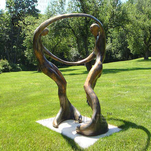 Escultura Metálica Decorativa de Estilo Europeo BLVE, Globo Terráqueo de Bronce Fundido, Estatua Familiar de Tamaño Real - Product Image 6