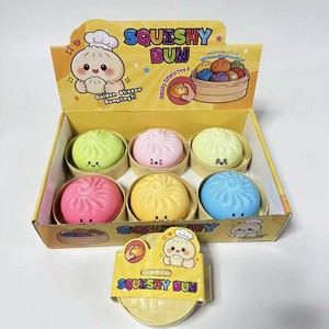 CHENXI PU Rainbow Dumpling Squishy Toy, Jouet sensoriel anti-stress à pincer en forme de boulette, Jouet de décompression - Product Image 3