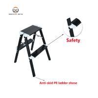 Escabeau en aluminium Echelle Tabouret pliable Escalier Echelle double face Plegable Escaleras