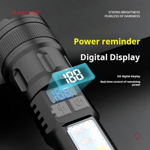 Xinsite-פנס טקטי בעוצמה גבוהה לייזר לבן הוביל רמת ליתיום-יון תצוגה ABS חומר ip65 <span class=keywords><strong>usb</strong></span> עבור קמפינג - Product Image 6