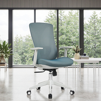 Chaise de bureau ergonomique moderne de luxe de haute qualité, pivotante en maille, avec soutien lombaire réglable, vente en gros directe d'usine