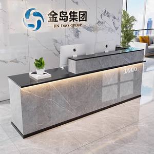 Mostrador de Recepción Moderno Rosa para Oficina, Spa, Hotel y Salón de Belleza, Diseño para Tienda Minorista y Escritorios de Hospital - Product Image 1