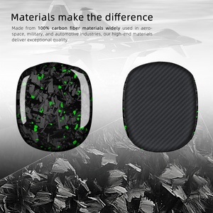<span class=keywords><strong>Coque</strong></span> de casque de luxe en gros pour <span class=keywords><strong>Airpods</strong></span> Max Slim étui de protection en fibre de <span class=keywords><strong>carbone</strong></span> véritable noir brillant forgé violet antichoc - Product Image 4