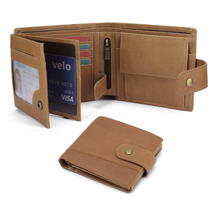 Men's Genuine Leather <b>Wallet</b> With 14 Card Slots And Zippered <b>Coin</b> Pocket For Everyday Use - Product Image 5