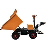 Chariot électrique à quatre roues en fer personnalisable Garantie 1 an Outil de chantier de construction Camion à benne basculante agricole Manutention de matériaux