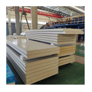 サンドイッチパネル認定PUポリウレタン断熱屋根壁ホワイトスチール - Product Image 1