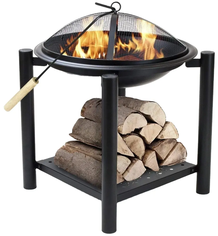 Metal Garden Fire Pit Charcoal Burner Brazier