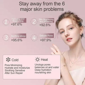 Vaporisateur facial électrique chaud, froid et tiède, trois jets nano, hydratant, nettoyant les pores, pour usage domestique - Product Image 4