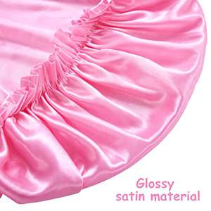 Custom Satin Bonnets For Women 4Pcs Sleep Cap For Curly <b>Hair</b> Braids Silk <b>Hair</b> <b>Care</b> Hat - Product Image 6