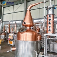 Distillateur multifonctionnel ZJ 1000L en cuivre TP2 pour la distillation d'alcool, équipement de distillerie pour whisky et brandy