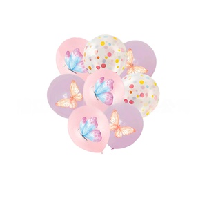 Hiện đại bướm theo chủ đề sinh nhật Nguồn cung cấp bên dùng một lần giấy tấm khăn ăn ly cho cô gái bên trang trí - Product Image 4