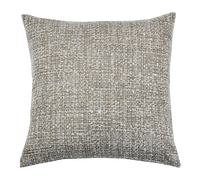 Housse de coussin carrée moderne de luxe léger à texture tissée, avec fermeture éclair dissimulée, pour la décoration de canapé et de la maison