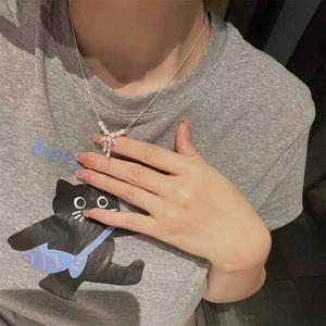 Collar de Perlas de Agua Dulce Zhizhen, Nuevo Producto, Estilo Chica Picante, Collar Fino Famoso en Internet, Lazo Dinámico, Exquisito y Elegante - Product Image 2