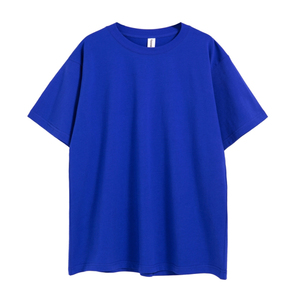 Oversized Drop Shoulder Crew Neck Short Sleeve Tee 240GSM 100% Cotton Blank T Shirt Unisex - Product Image 3