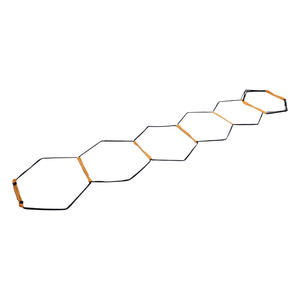 Échelle d'agilité hexagonale noire/orange, barre souple, grille <span class=keywords><strong>de</strong></span> saut, échelle <span class=keywords><strong>de</strong></span> vitesse pliable, entraînement <span class=keywords><strong>de</strong></span> football et <span class=keywords><strong>de</strong></span> basketball - Product Image 5