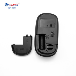 فأرة بصرية لاسلكية مزدوجة الوضع USB 2.4G+BT من Esuntec/OEM، مخصصة عالية الجودة مع عجلة مطاطية وتصميم مريح رباعي الأبعاد للاستخدام المكتبي - Product Image 4