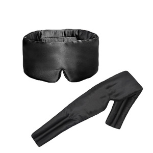 Máscara <span class=keywords><strong>de</strong></span> Ojos <span class=keywords><strong>de</strong></span> satén 2 en 1 para mujer, cubierta <span class=keywords><strong>de</strong></span> <span class=keywords><strong>cabeza</strong></span> larga <span class=keywords><strong>de</strong></span> cobertura completa, máscara <span class=keywords><strong>de</strong></span> ojos grande gruesa a prueba <span class=keywords><strong>de</strong></span> viento OEM, nuevo estilo, diseño similar a la seda - Product Image 1